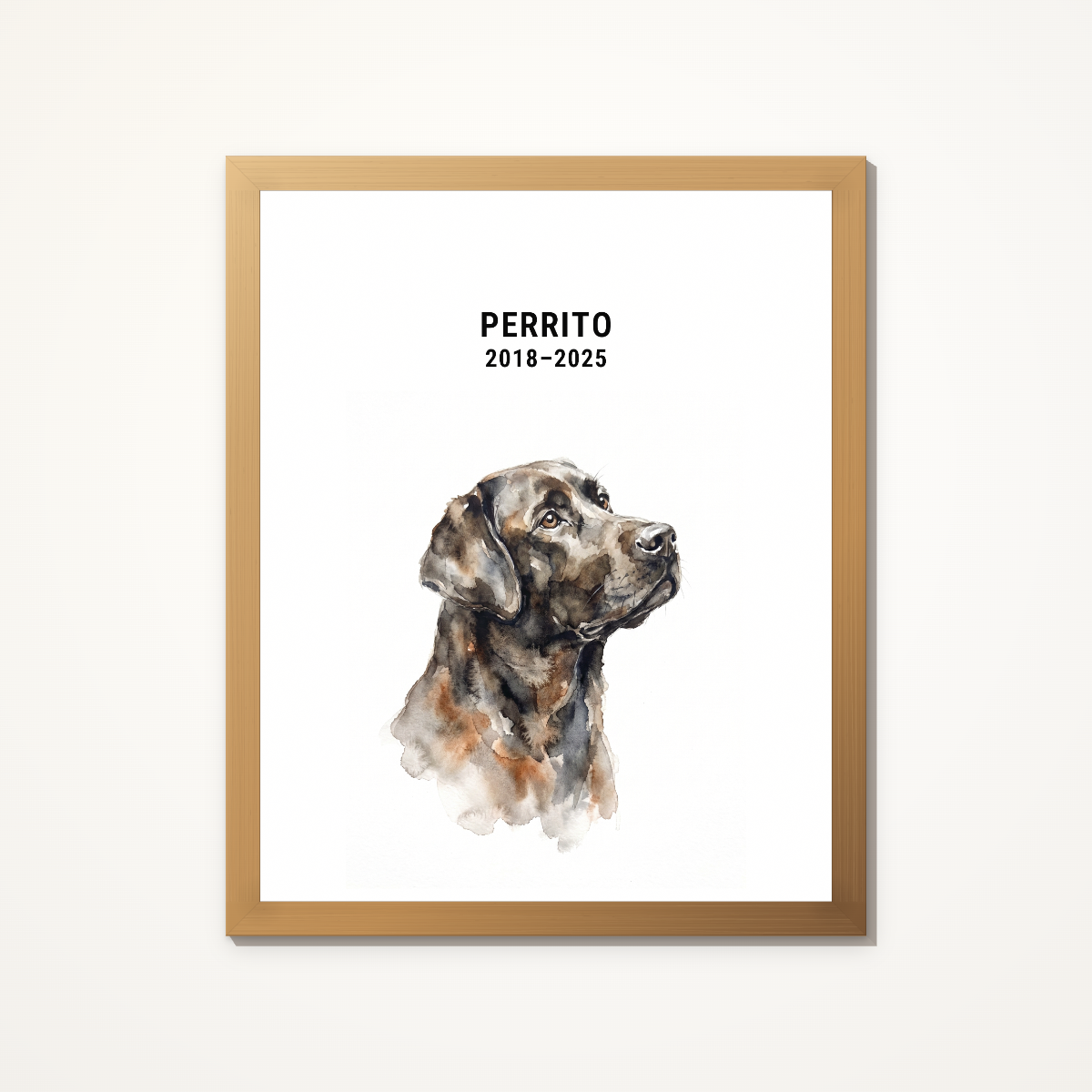Ritratto ad acquerello del tuo animale