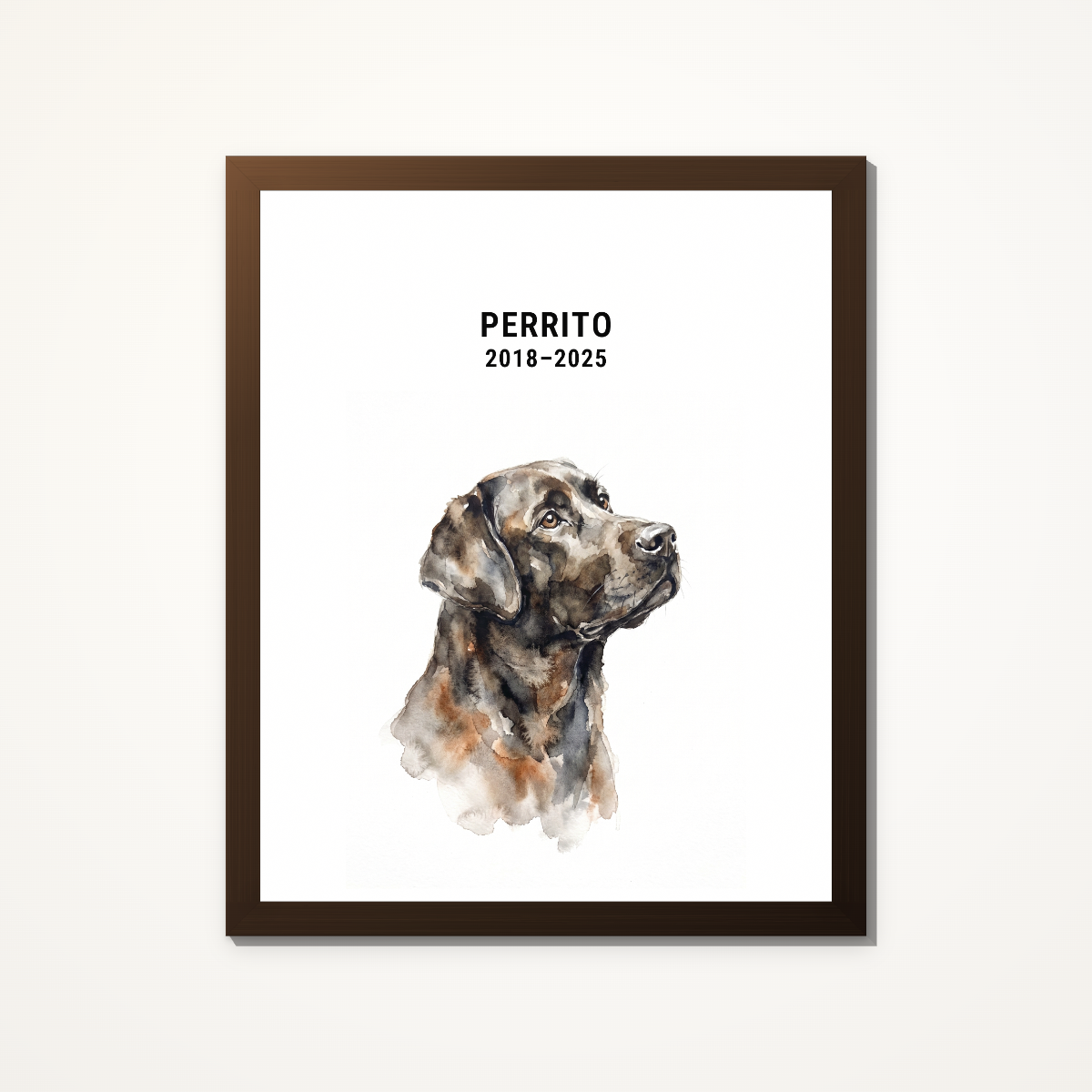 Ritratto ad acquerello del tuo animale
