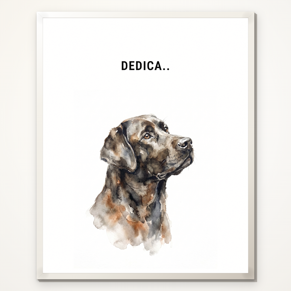 Ritratto ad acquerello del tuo animale