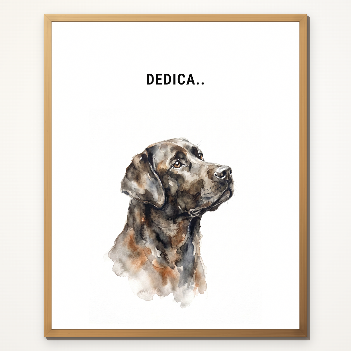 Ritratto ad acquerello del tuo animale