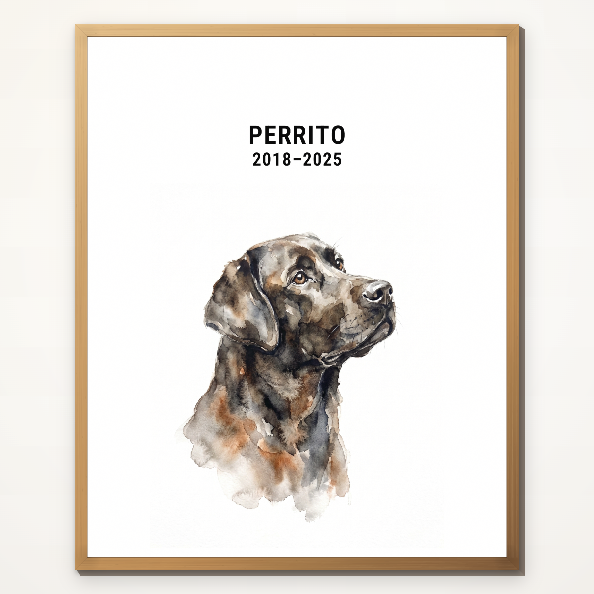 Ritratto ad acquerello del tuo animale
