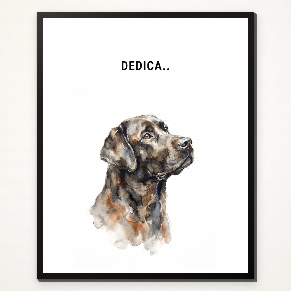 Ritratto ad acquerello del tuo animale