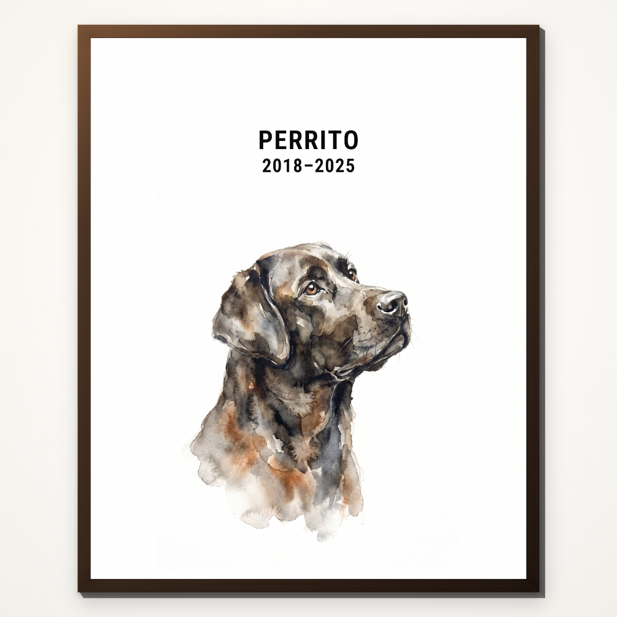 Ritratto ad acquerello del tuo animale